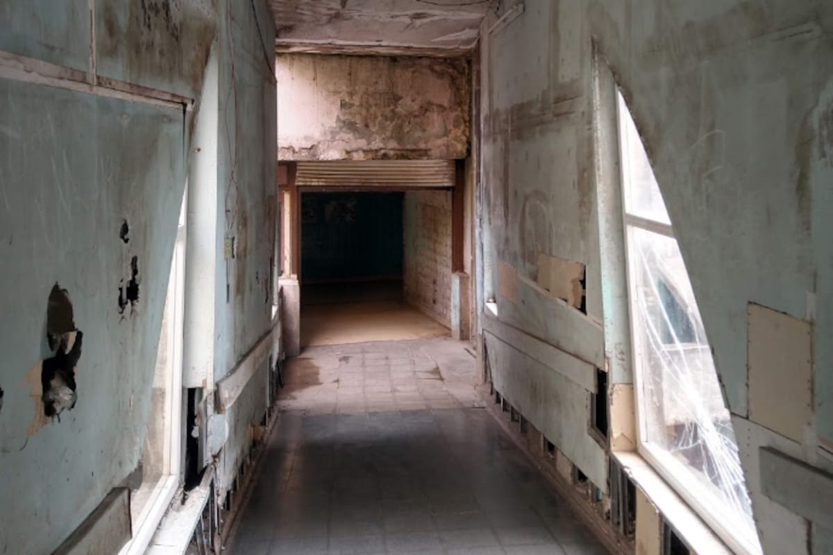 Uno de los pasillos del Hospital de Quilmes