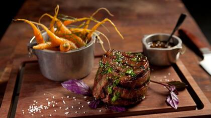 La carne: gran protagonista. Uno de los platos de Elena
