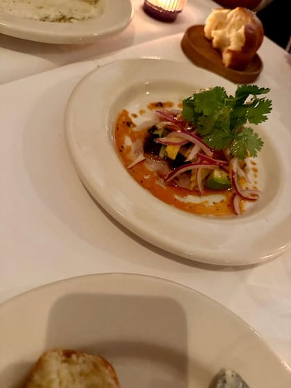 Uno de los platos que formaron parte del menú compartido por la artista junto a su equipo
