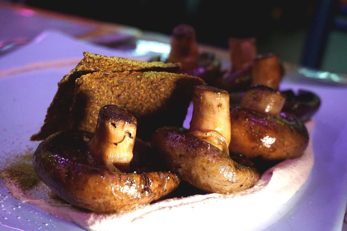 Uno de los portobellos de Donnet, el restaurante donde son protagonistas
