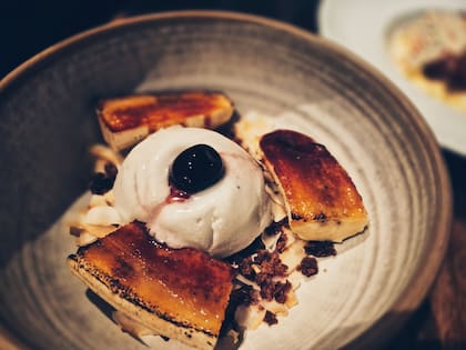 Uno de los postres que sirve en el restaurante