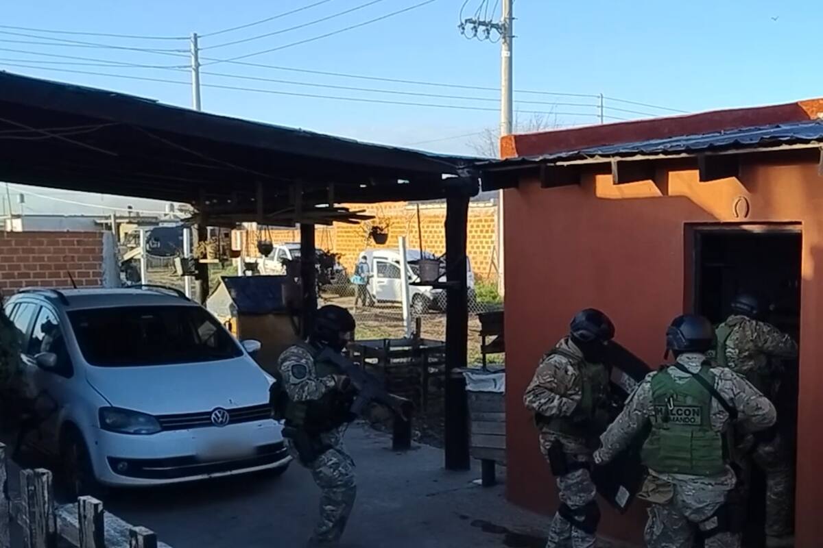 Uno de los procedimientos fue en la calle Ponce de León al 500, en Virrey del Pino, partido bonaerense de La Matanza