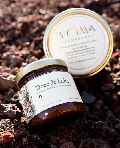 Uno de los productos phare de la boutique Bioma: el dulce de leche elaborado con leche azoriana