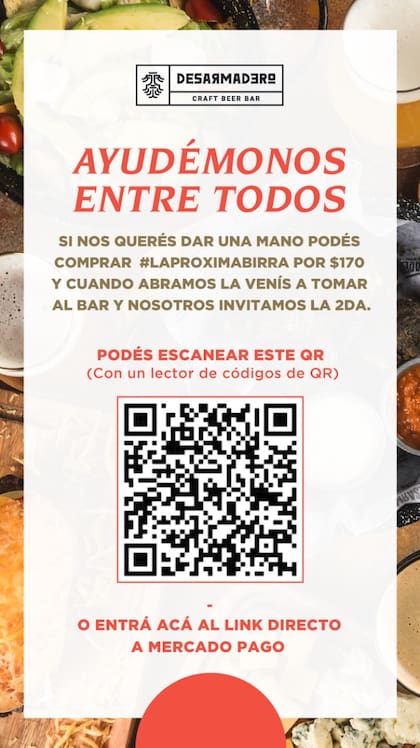 Uno de los QR para compras a futuro que circulan en redes
