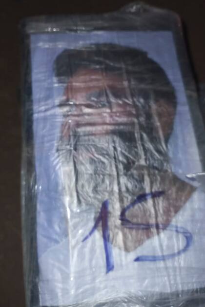 Uno de los sellos que tenían los paquetes de cocaína