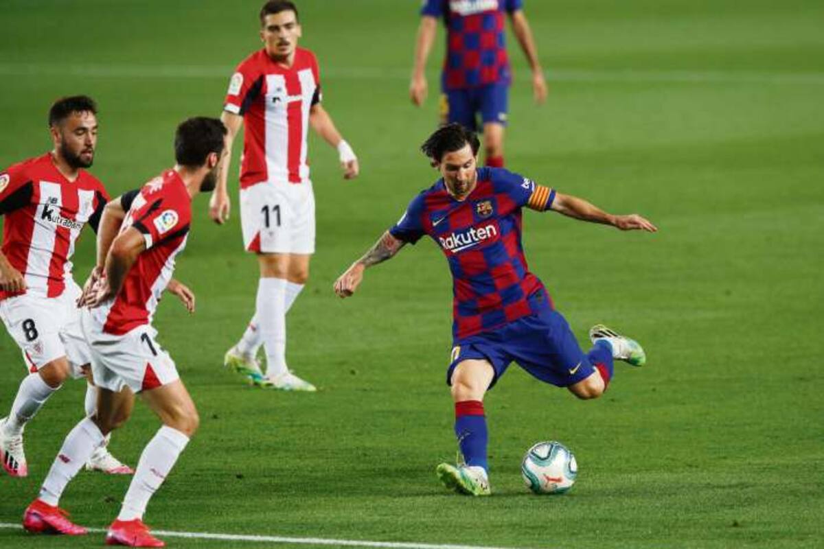 Uno de los siete remates que no se convertirán en el gol 700; Messi lo buscó con insistencia
