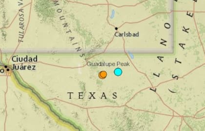 Uno de los sismos más fuertes de las últimas horas en territorio continental de Estados Unidos ocurrió cerca de Toyah, Texas