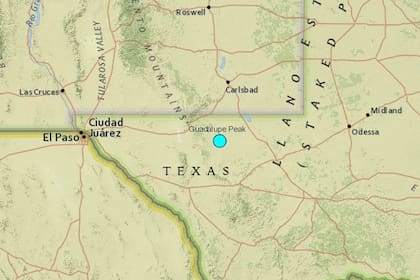 Uno de los sismos más fuertes de las últimas horas en territorio continental de Estados Unidos ocurrió cerca de Whites City, Nuevo México