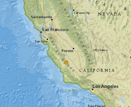 Uno de los sismos más fuertes de las últimas horas en territorio continental de Estados Unidos ocurrió cerca de Parkfield, California