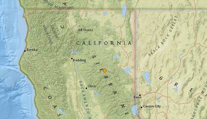 Uno de los sismos más fuertes de las últimas horas en territorio continental de Estados Unidos ocurrió cerca de Almanor, California