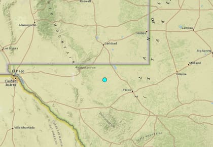 Uno de los sismos más fuertes de las últimas horas en territorio continental de Estados Unidos ocurrió cerca de Toyah, Texas