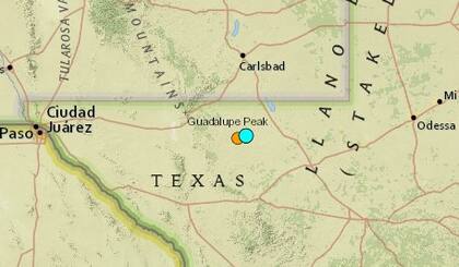 Uno de los sismos más fuertes de las últimas horas en territorio continental de Estados Unidos ocurrió cerca de Toyah, Texas