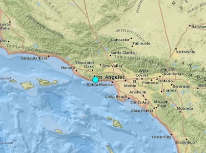 Uno de los sismos más fuertes de las últimas horas en territorio continental de Estados Unidos ocurrió cerca de Malibú, California