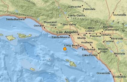 Uno de los sismos más fuertes de las últimas horas en territorio continental de Estados Unidos ocurrió cerca de Rancho Palos Verdes, California