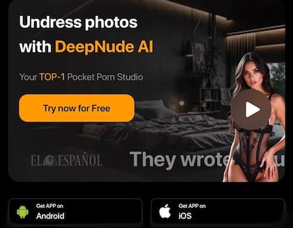 Uno de los sitios de creación de deepfakes de forma gratuita; en el sitio detallan que la aplicación está disponible tanto en la tienda de Google como de Apple
