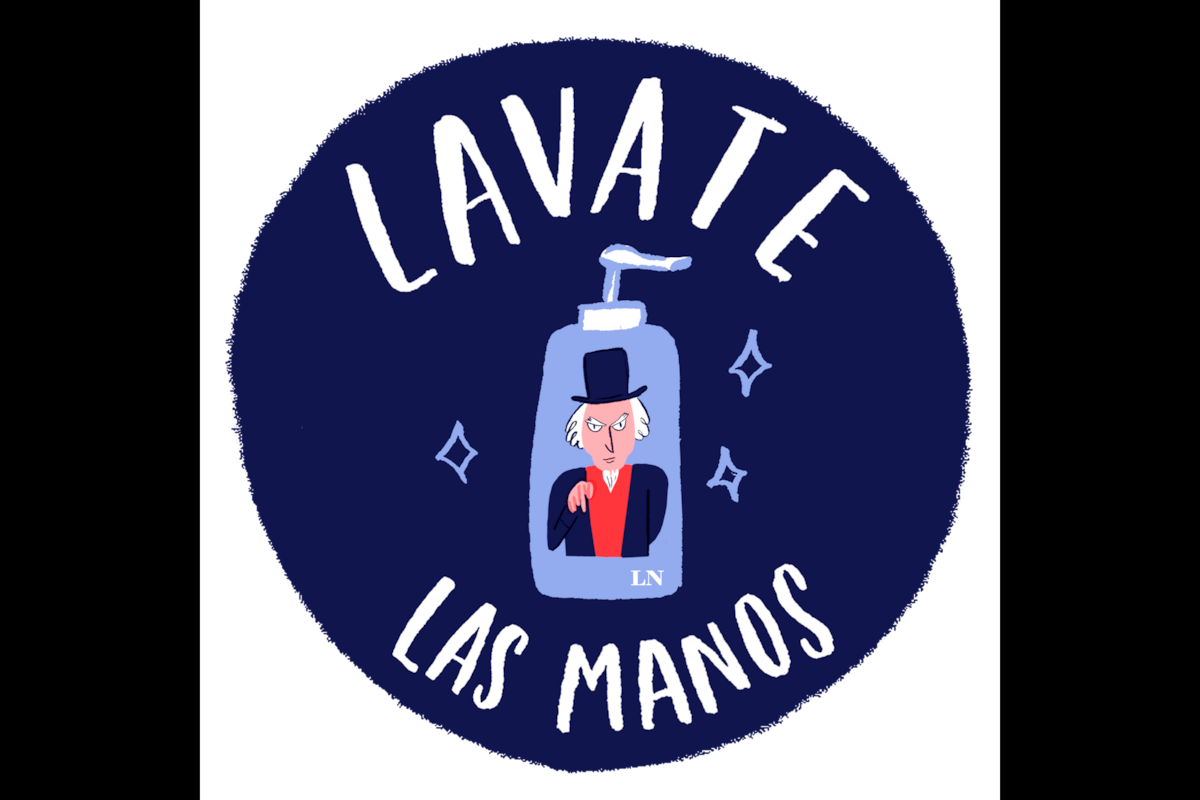 Uno de los stickers de LA NACION para prevenir el contagio del coronavirus