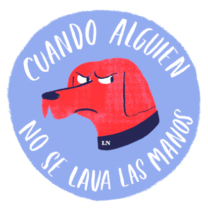 Uno de los stickers de LN para Telegram y WhatsApp. Descargá la imagen para armar tu sticker.