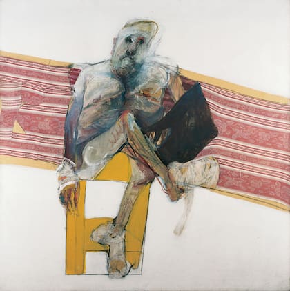 Uno de los tantos retratos que realizó Alonso a su maestro, Lino E. Spilimbergo (ca. 1963), colección del Museo Nacional de Bellas Artes