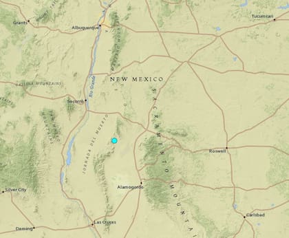Uno de los temblores más fuerte de las últimas 24 horas en territorio continental estadounidense ocurrió cerca de Carrizozo, Nuevo México