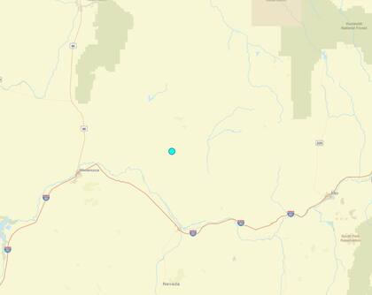 Uno de los temblores más fuertes de las últimas 24 horas en territorio continental estadounidense ocurrió cerca de Valmy, Nevada