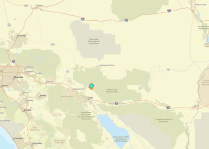 Uno de los temblores más fuertes de las últimas 24 horas en territorio continental estadounidense ocurrió cerca de Indio, California