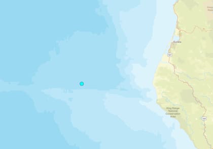 Uno de los temblores más fuertes de las últimas 24 horas en territorio continental estadounidense ocurrió cerca de Petrolia, California