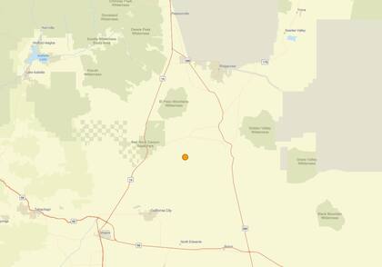 Uno de los temblores más fuertes de las últimas 24 horas en territorio continental estadounidense ocurrió cerca de Johannesburg, California