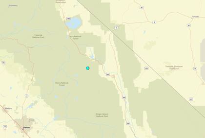 Uno de los temblores más fuertes de las últimas 24 horas en territorio continental estadounidense ocurrió cerca de Toms Place, California