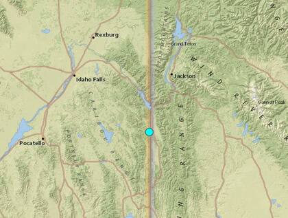 Uno de los temblores más fuertes de las últimas 24 horas en territorio continental estadounidense ocurrió cerca de Thayne, Wyoming