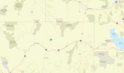 Uno de los temblores más fuertes de las últimas 24 horas en territorio continental estadounidense ocurrió cerca de Valmy, Nevada