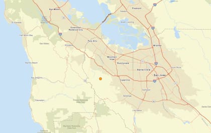 Uno de los temblores más fuertes de las últimas 24 horas en territorio continental estadounidense ocurrió cerca de Loyola, California