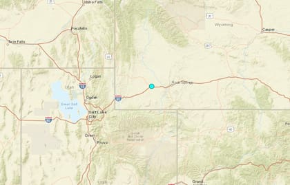 Uno de los temblores más fuertes de las últimas 24 horas en territorio continental estadounidense ocurrió cerca de Little America, Wyoming, con 3,3 de magnitud.