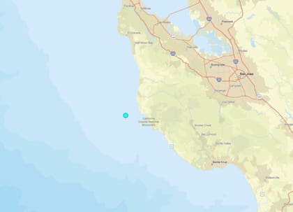 Uno de los temblores más fuertes de las últimas 24 horas en territorio continental estadounidense ocurrió cerca de Portola Valley, California