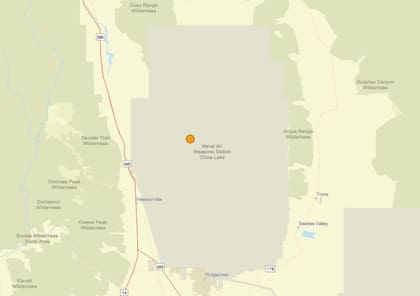 Uno de los temblores más fuertes de las últimas 24 horas en territorio continental estadounidense ocurrió cerca de Little Lake, California