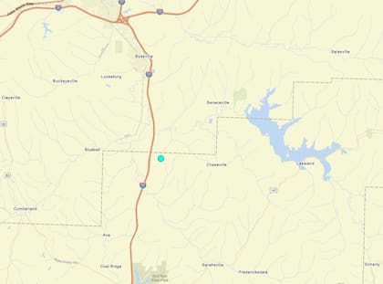 Uno de los temblores más fuertes de las últimas 24 horas en territorio continental estadounidense ocurrió cerca de Pleasant City, Ohio