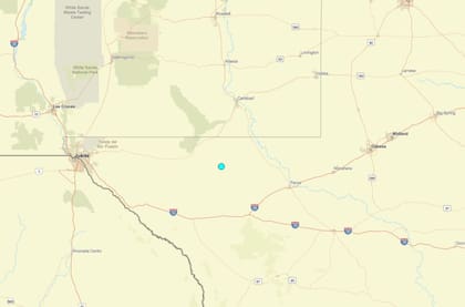Uno de los temblores más fuertes de las últimas 24 horas en territorio continental estadounidense ocurrió cerca de Whites City, Nuevo México