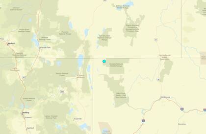Uno de los temblores más fuertes de las últimas 24 horas en territorio continental estadounidense ocurrió cerca de Fort Bidwell, California