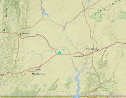 Uno de los temblores más fuertes de las últimas 24 horas en territorio continental estadounidense ocurrió cerca de Little America, Wyoming