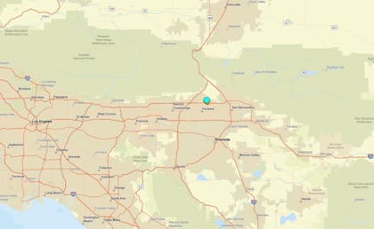 Uno de los temblores más fuertes de las últimas 24 horas en territorio continental estadounidense ocurrió cerca de Rialto, California