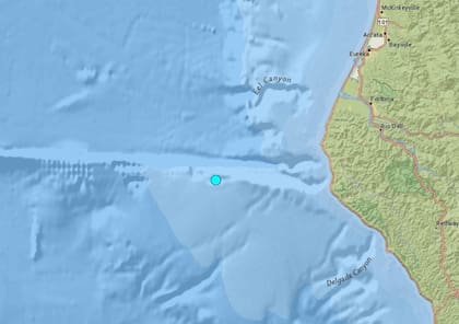 Uno de los temblores más fuertes de las últimas 24 horas en territorio continental estadounidense ocurrió cerca de Petrolia, California