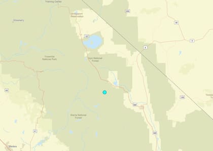 Uno de los temblores más fuertes de las últimas 24 horas en territorio continental estadounidense ocurrió cerca de Mammoth Lakes