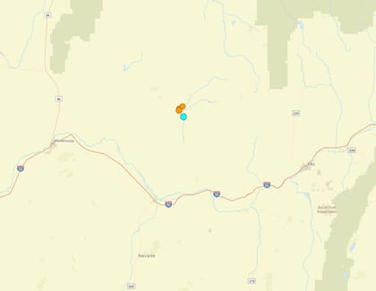Uno de los temblores más fuertes de las últimas 24 horas en territorio continental estadounidense ocurrió cerca de Valmy, Nevada