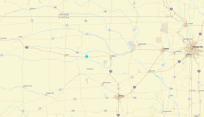Uno de los temblores más fuertes de las últimas 24 horas en territorio continental estadounidense ocurrió cerca de Wilson, Kansas