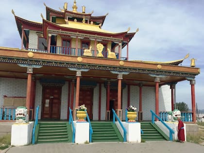 Uno de los templos de la Datsan Ivolginsky, en Ulan-Ude