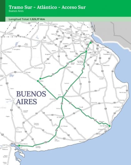 Uno de los tramos concesionados por Corredores Viales que el Gobierno lanzó a licitación