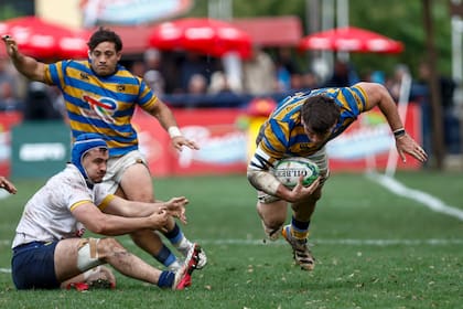 Uno de los tries de Hindú, que llega con chances a la última fecha del Top 14, frente a Regatas