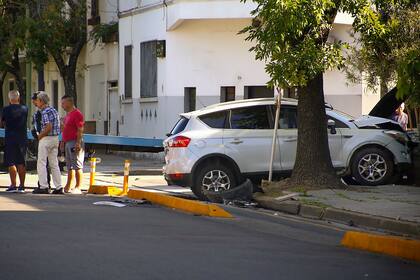 Uno de los vehículos que participó del choque fatal en Floresta