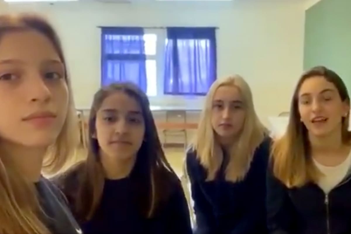 Uno de los videos que grabaron los deportistas