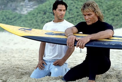 Uno de sus éxitos, Punto de quiebre, con Patrick Swayze y dirección de Kathryn Bigelow