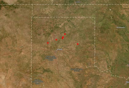 Uno por uno, los focos de incendios que continúan activos en Texas